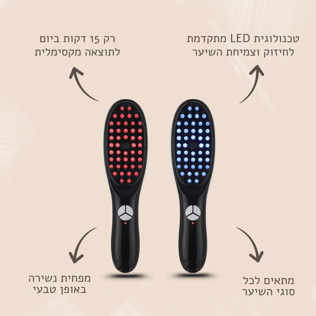 ™LEDream - מברשת הקסם לחיזוק השיער